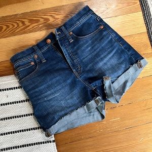 Madewell High Rise Denim Shorts